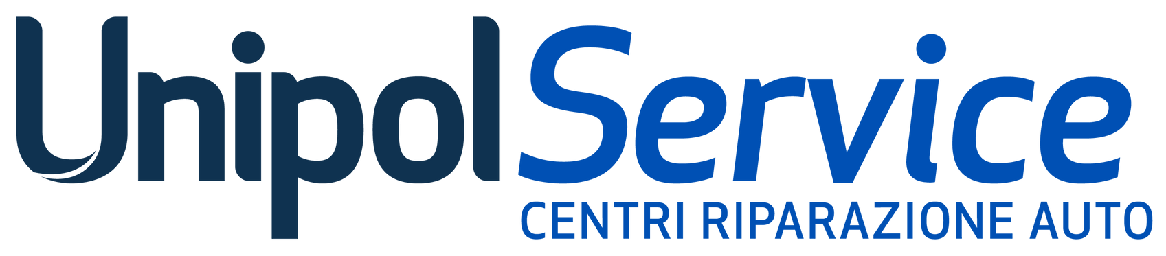 Logo UnipolService con testo blu e la scritta “CENTRI RIPARAZIONE AUTO” sotto
