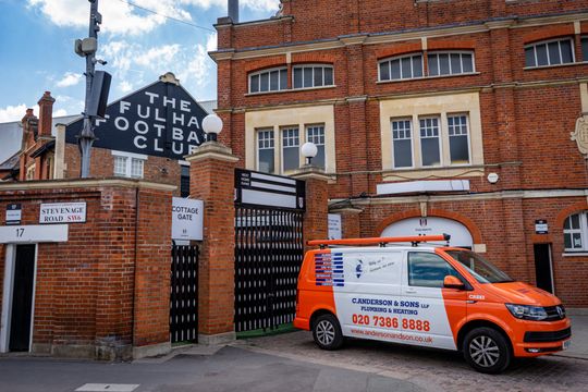 Anderson & Sons - Plumbing and Heating Services - Van at FFC