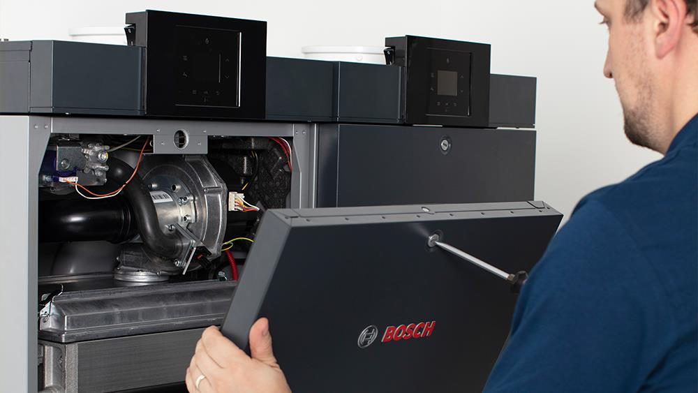 Bosch Industrial Commercial Boiler Installation wall hung system