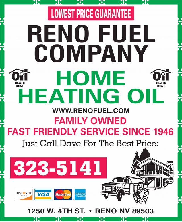 Reno Fuel Company Flyer — Reno, NV — Reno Fuel Company Reno Fuel Company Flyer — Reno, NV — Reno Fuel Company