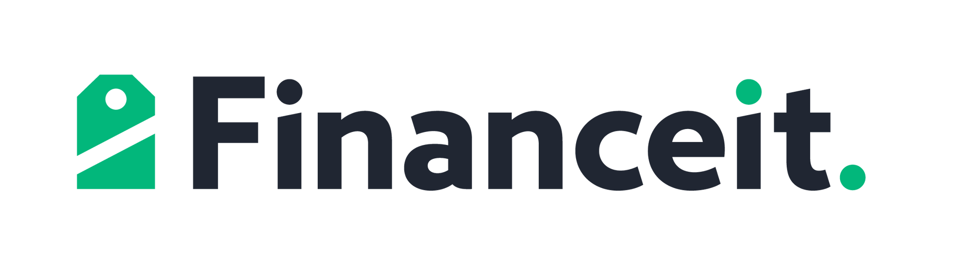 The logo for financeit is green and black on a white background.