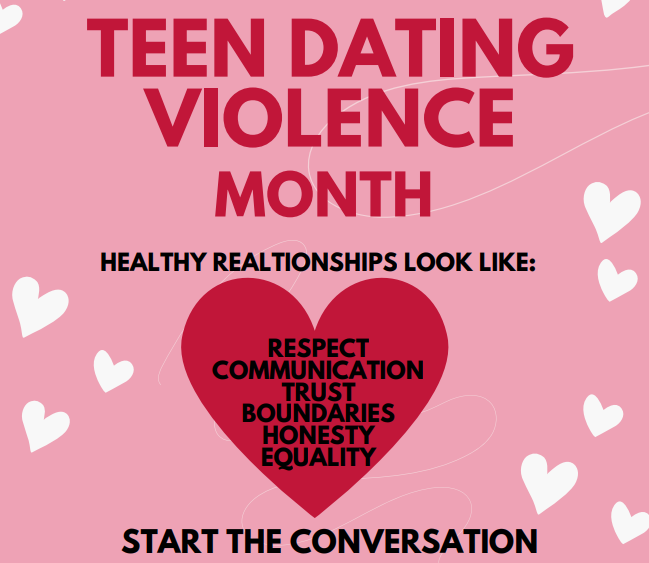 Infographic for Teen Dating Violence Awareness Month