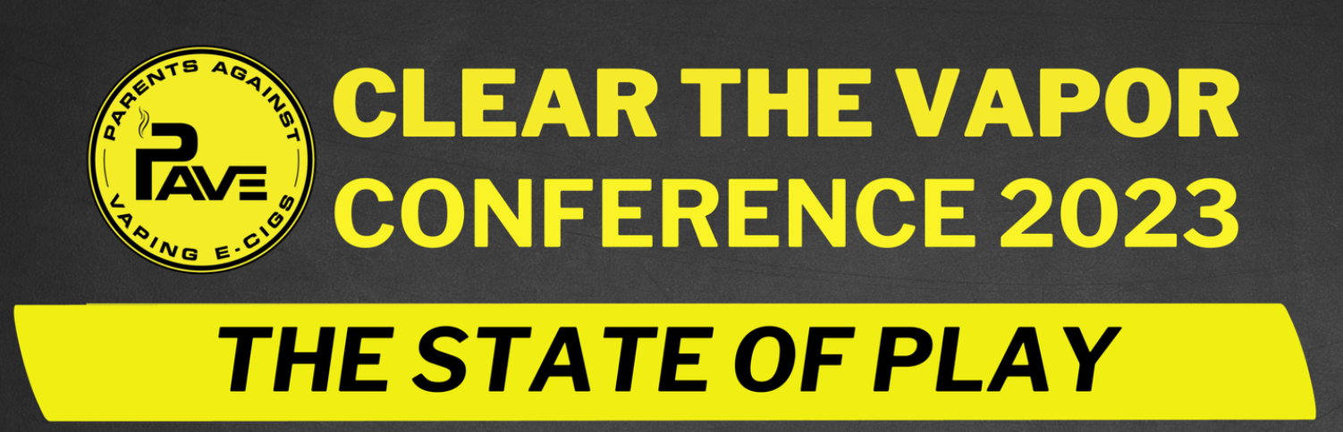 A poster for the clear the vapor conference 2023