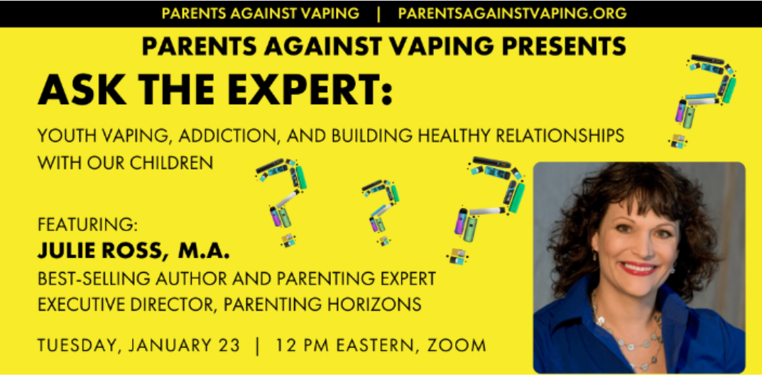 Parents against vaping presents ask the expert youth vaping addiction and building healthy relationships with our children