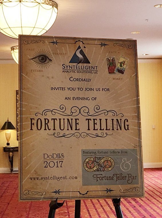 Image of sign at DODIIS event