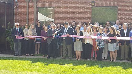 Image of 5-year ribbon cutting celebration