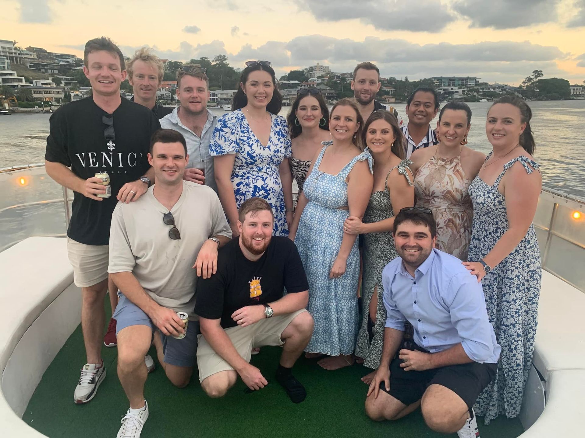 A corporate networking event and team celebration onboard a Brisbane Party Cruises private river charter.