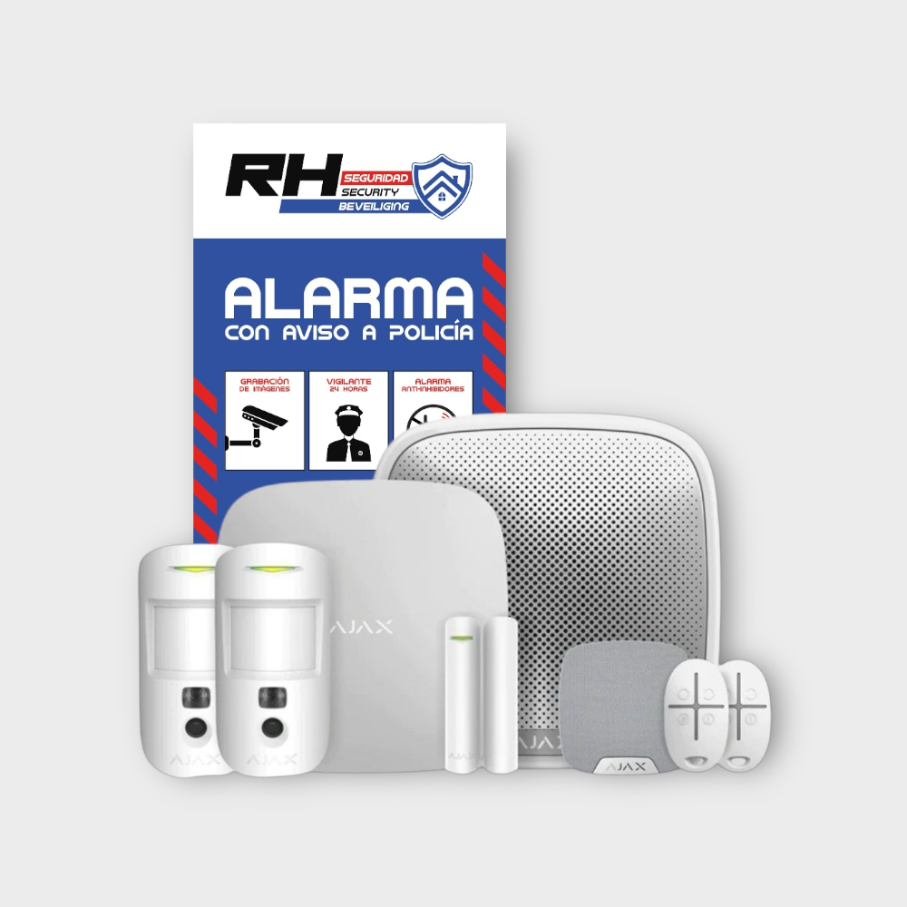 AJAX HUB 2 PLUS draadloos alarmsysteem 1 MotionCam met FireProtect voor Spanje homepage