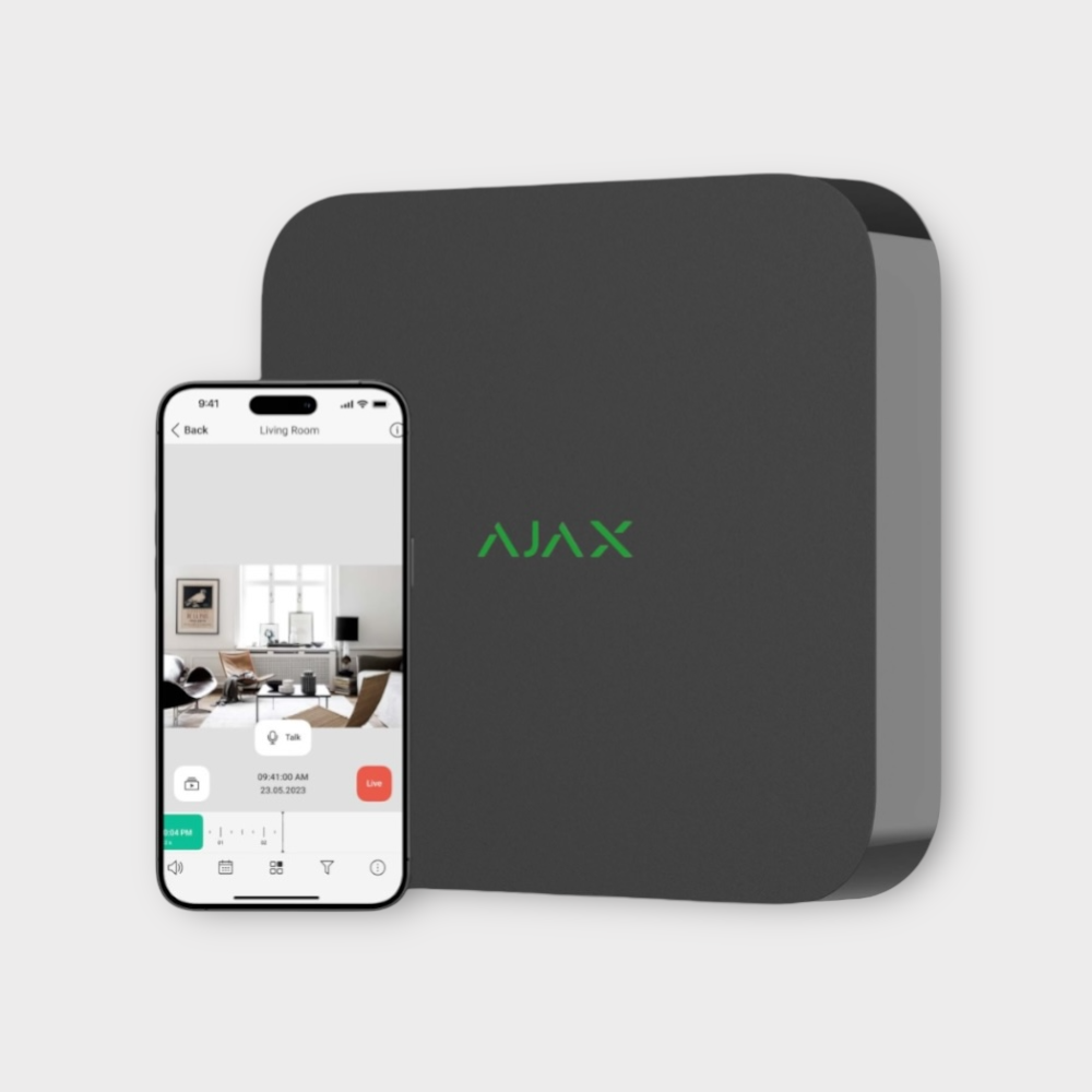 AJAX NVR (8-ch) Netwerkvideorecorder voor 8 kanalen AJAX NVR 8 kanalen netwerkvideorecorder camerasysteem nu ook in Spanje verkrijgbaar