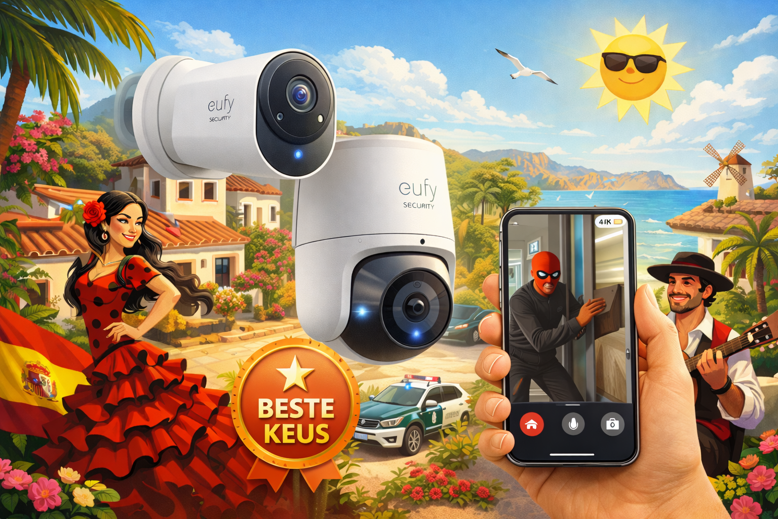 Beste Eufy beveiligingscamera buiten zonder abonnement