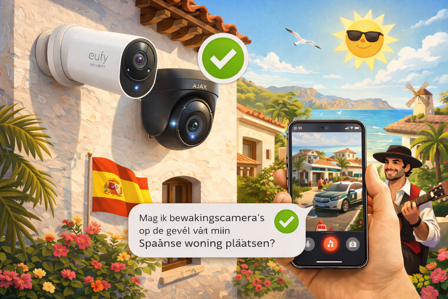 Is het legaal om bewakingscamera's op