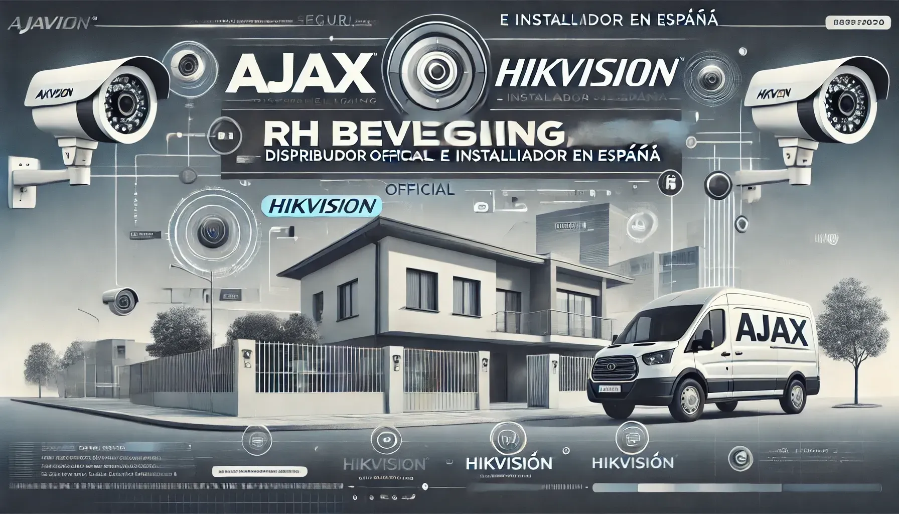 Wij leveren en installeren AJAX en Hikvision alarmsystemen en camerasystemen in heel Zuidoost Spanje