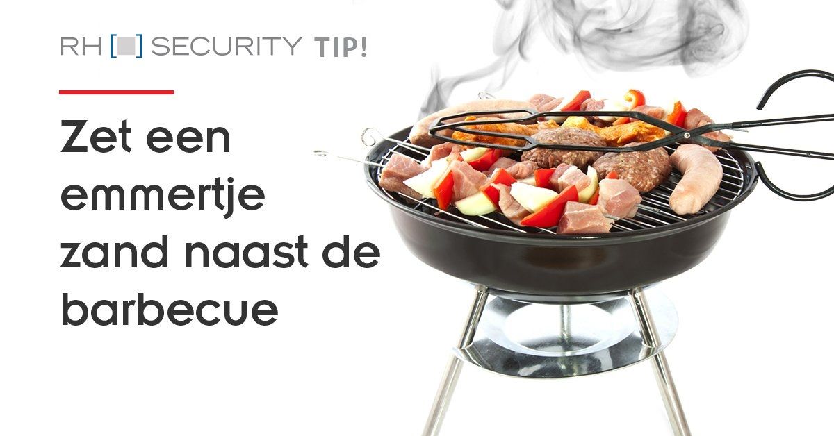 Zet een emmertje zand naast je bbq
