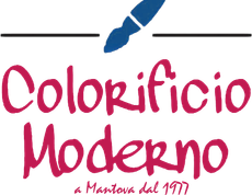 The logo for colorificio moderno a mantova dal 1977