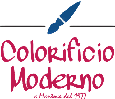 A logo for colorificio moderno a mantova dal 1977