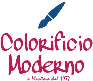 A logo for colorificio moderno a mantova dal 1977