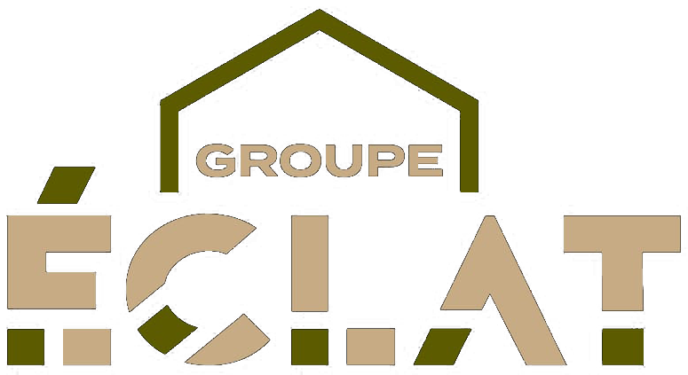 Le logo du groupe eclat est une maison avec un toit.