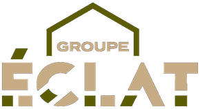 Le logo du groupe eclat est une maison avec un toit.