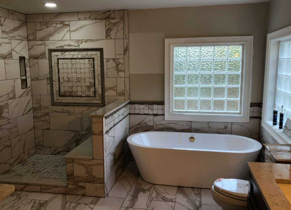 Bathroom remodel by Super Builders in Union City, Georgia