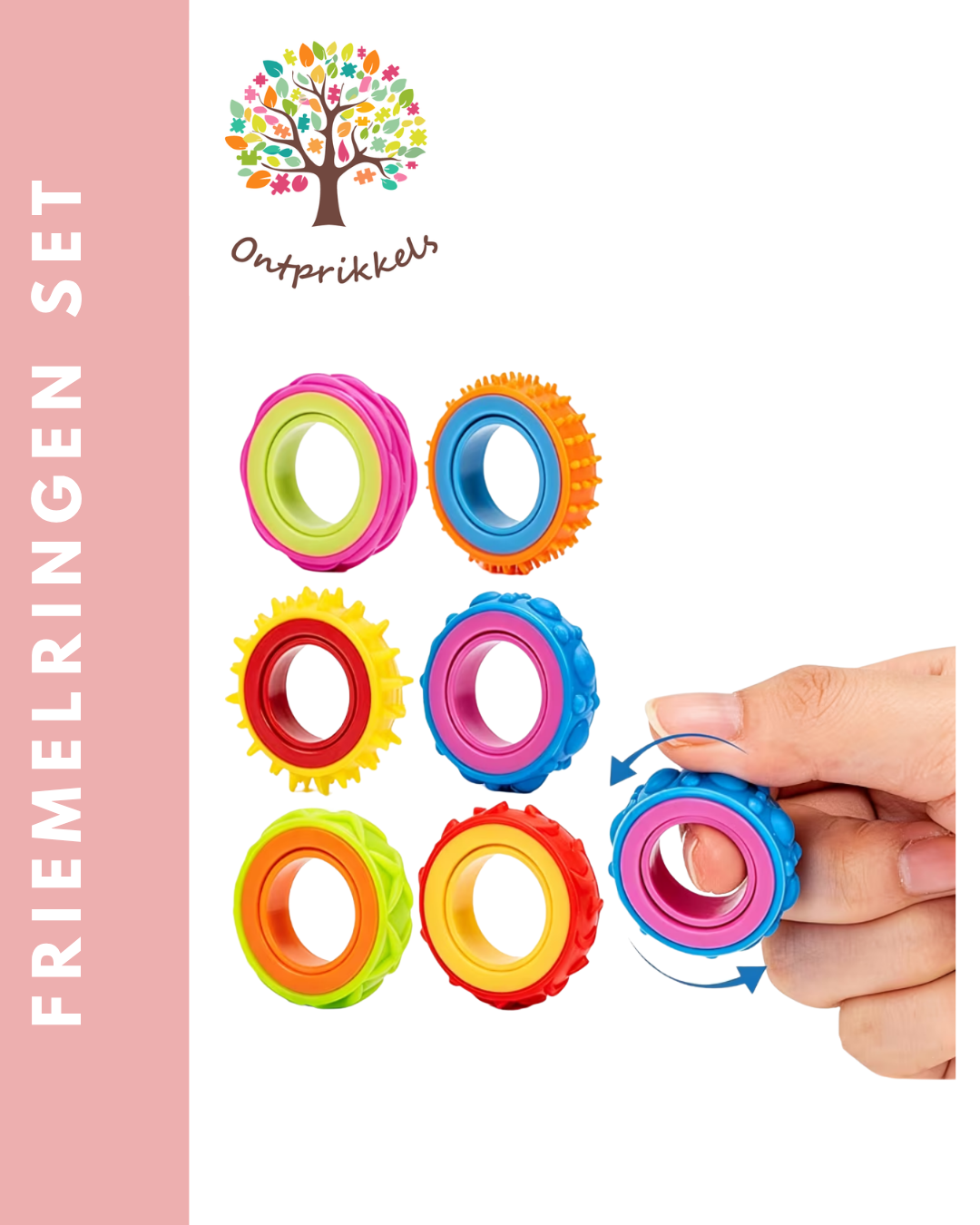 Friemelringen – set van 6 stuks