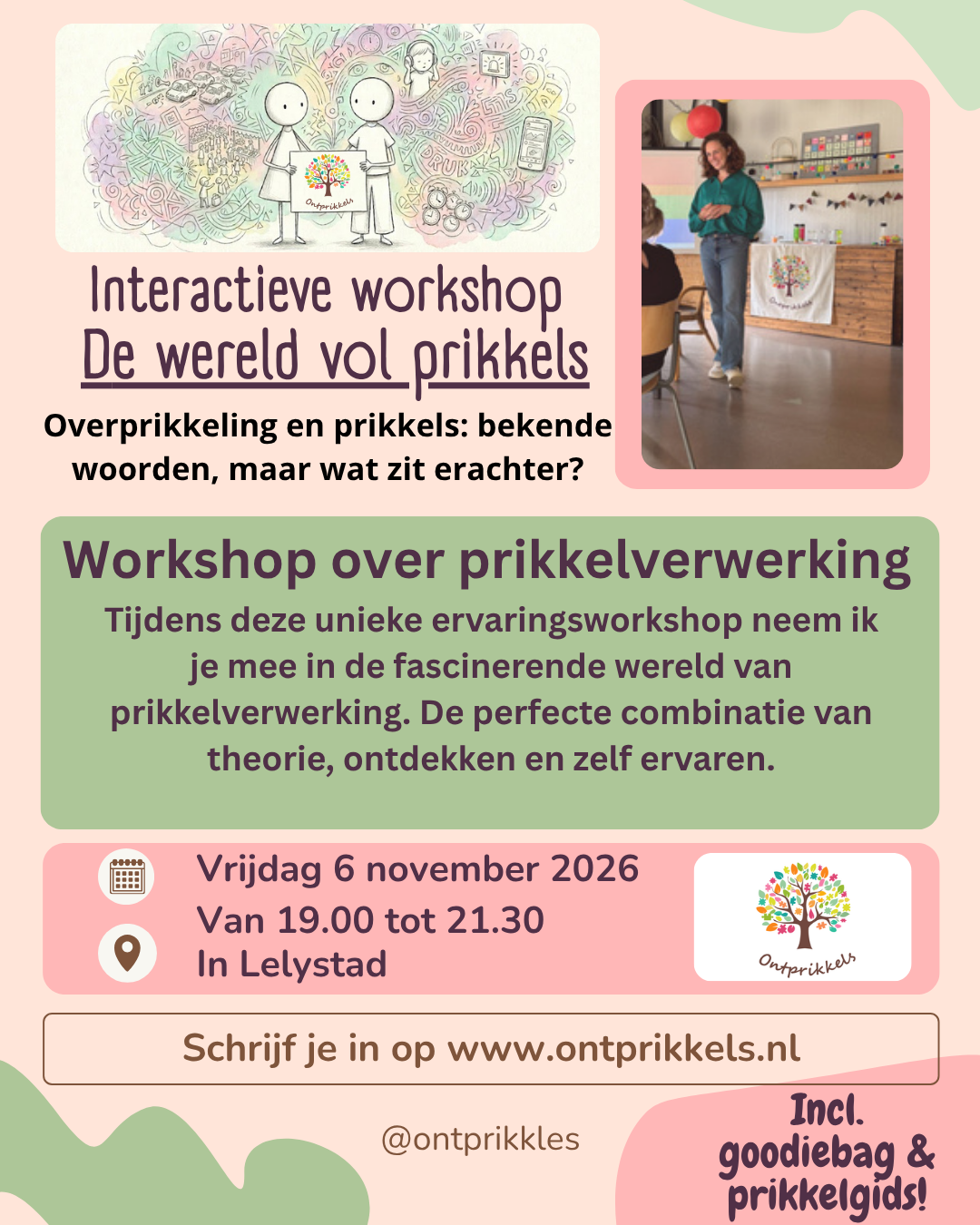 6 nov. De wereld vol prikkels - interactieve workshop over prikkelverwerking