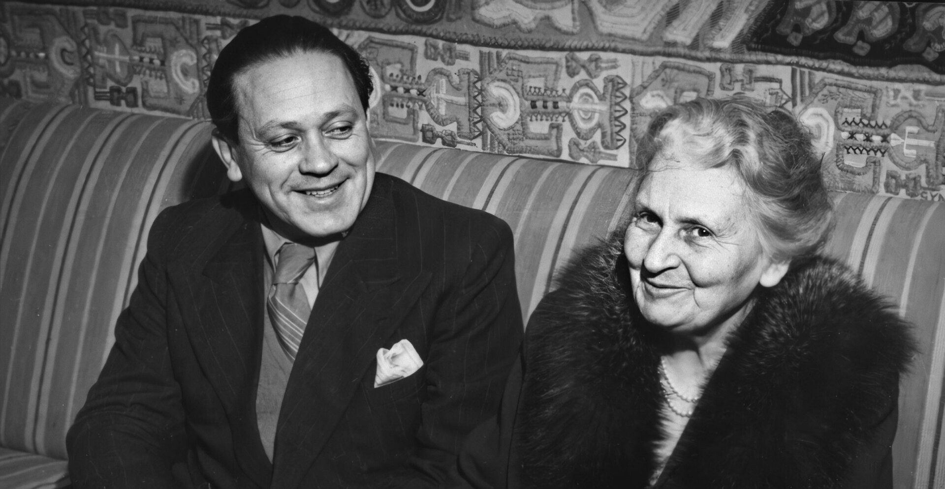 Mario Montessori and his mother, Dr. Maria Montessori