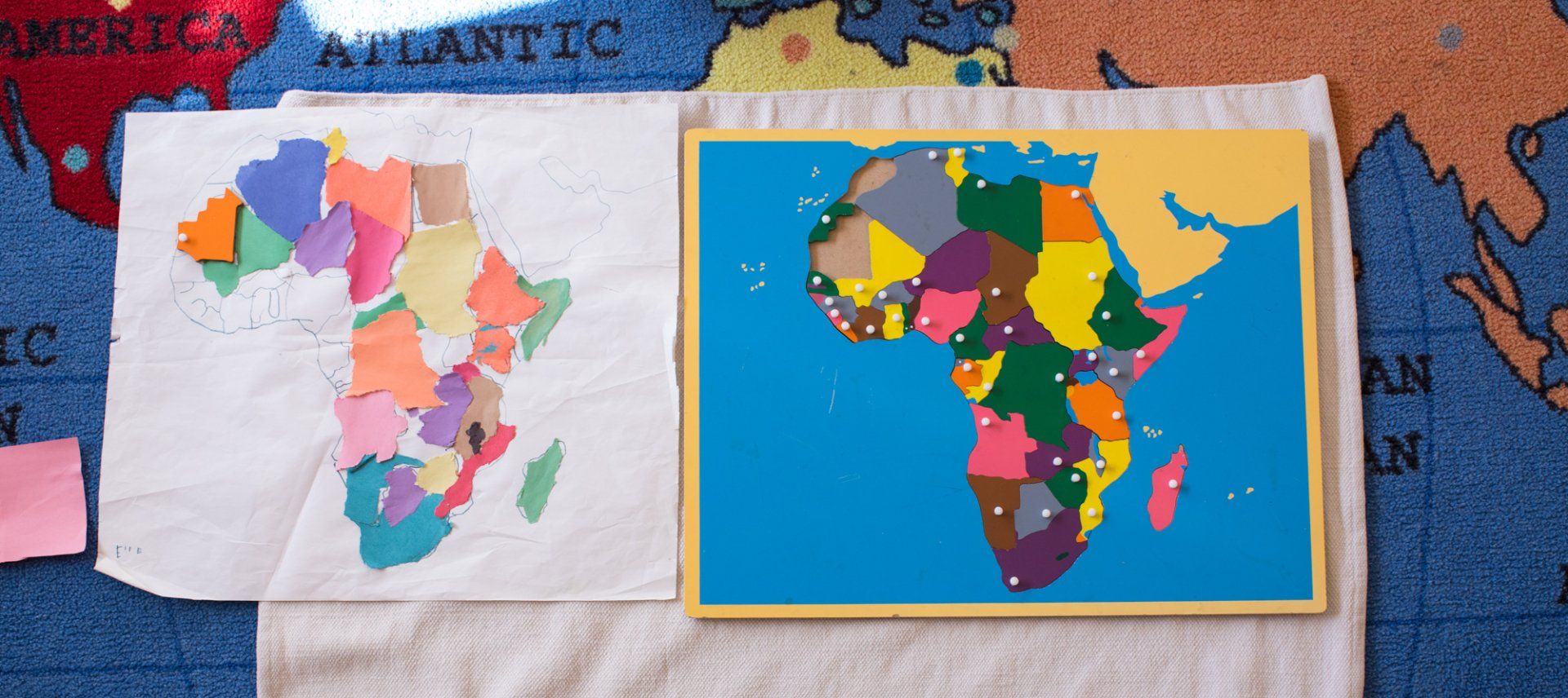 Montessori Material - Puzzle Map