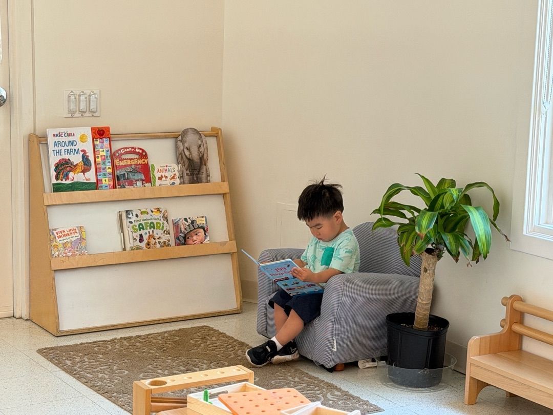 Beautiful classrooms with authentic Montessori materials that the children love. 