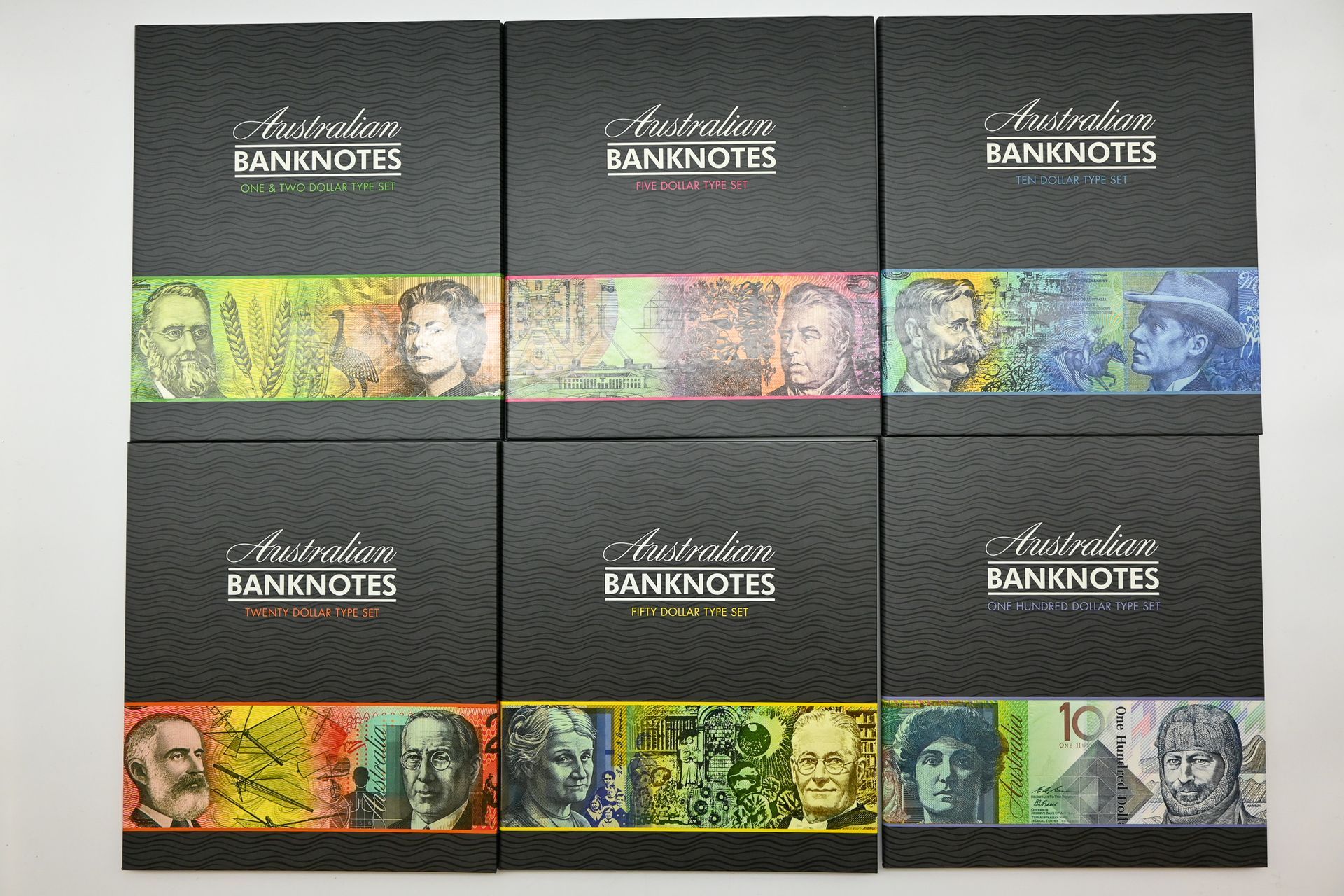 Lot 1127 — 1966–2020 Downies Australian Banknote Type Set Portfolios, UNC. Sold $2,867