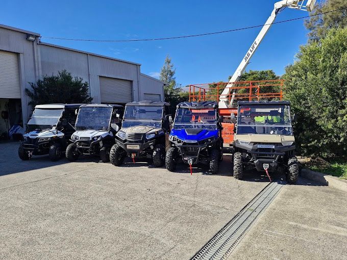 A Row of ATVs — MPE Adventure Quads & Bikes In Lake Macquarie, NSW