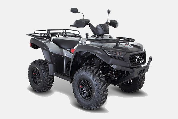 A Black Atv is Sitting on a White Surface — MPE Adventure Quads & Bikes In Thornton, NSW