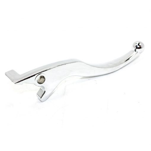 Silver Motorcycle Brake Lever With a Rounded End and a Hole — MPE Adventure Quads & Bikes In Thornton, NSW