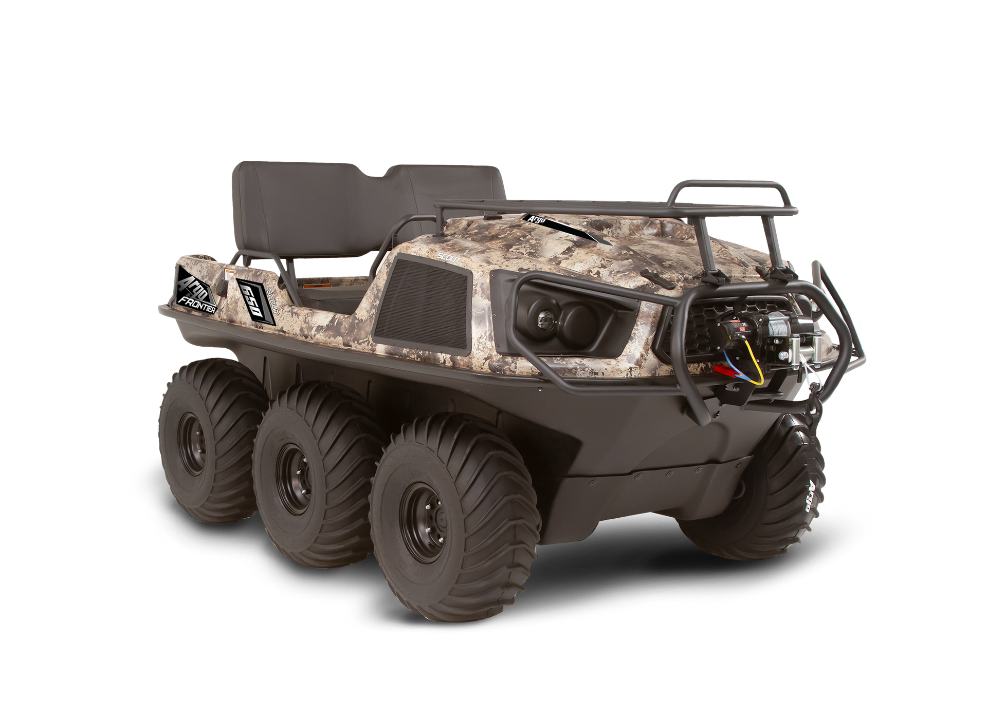 Six-wheeled off-road vehicle with camouflage body — MPE Adventure Quads & Bikes In Maitland, NSW
