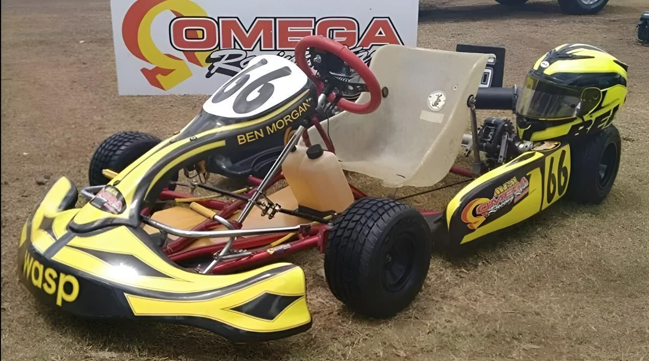 A Yellow and Black Go Kart with The Number 6 on It — MPE Adventure Quads & Bikes In Thornton, NSW