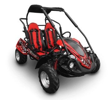 A red and black buggy on a white background — MPE Adventure Quads & Bikes In Maitland, NSW