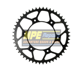 Black Motorcycle Rear Sprocket With Many Teeth and Bolt Holes — MPE Adventure Quads & Bikes In Thornton, NSW