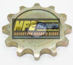 Golden Metal Sprocket With 12 Teeth, Central Opening — MPE Adventure Quads & Bikes In Thornton, NSW