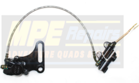 Black ATV Brake System With a Stainless Steel Brake Line — MPE Adventure Quads & Bikes In Thornton, NSW