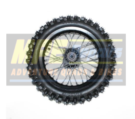 Red Dirt Bike Wheel With Black Tire, Spokes, and Hub — MPE Adventure Quads & Bikes In Thornton, NSW