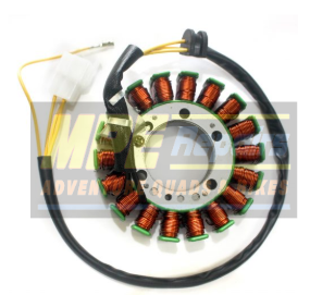 Stator With Copper Coils, Wiring and Connectors; Used in a Motorcycle Engine — MPE Adventure Quads & Bikes In Thornton, NSW