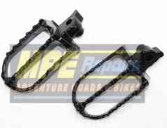 Pair of Black ATV Foot Pegs With a Ridged Design — MPE Adventure Quads & Bikes In Thornton, NSW