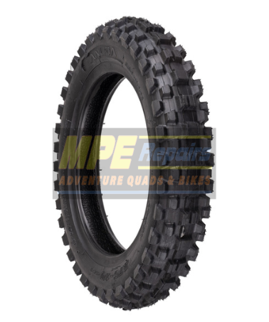 Black and Grey Dirt Bike Tire With Deep Treads, Standing Upright — MPE Adventure Quads & Bikes In Thornton, NSW