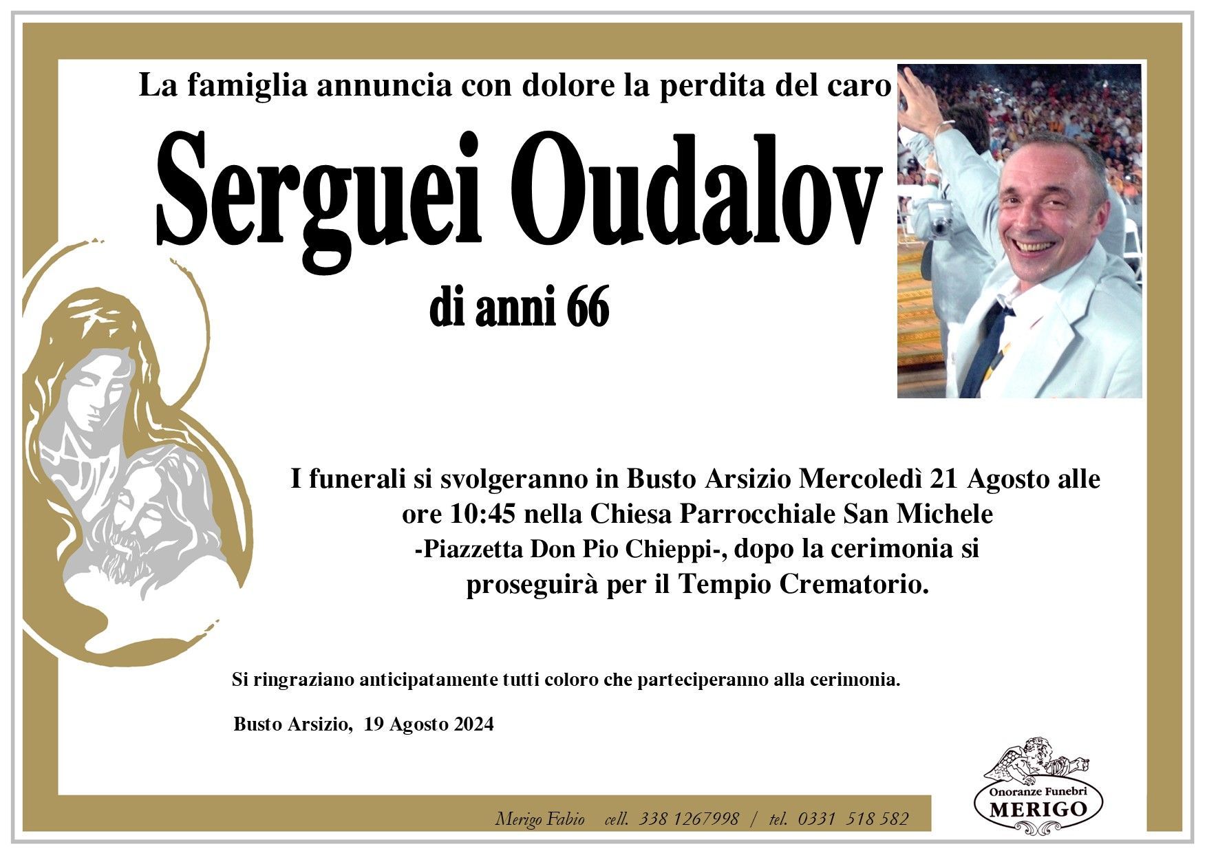 necrologio Serguei Oudalov