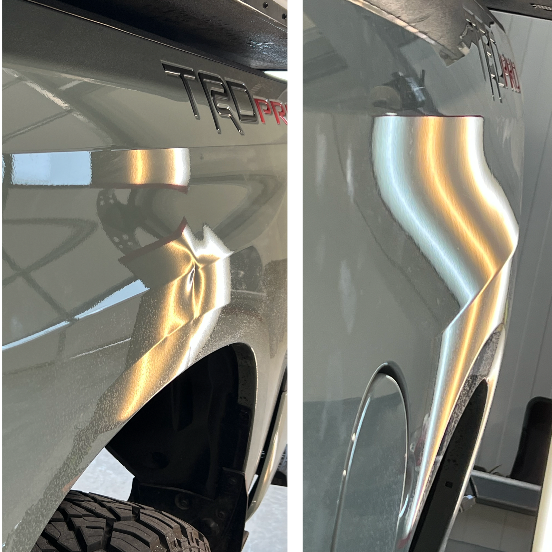 Paintless dent removal in Austin Texas before and after