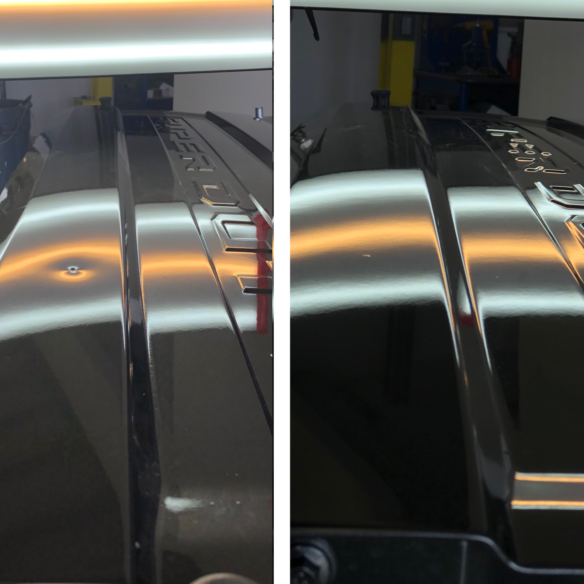 Paintless dent removal in Austin Texas before and after