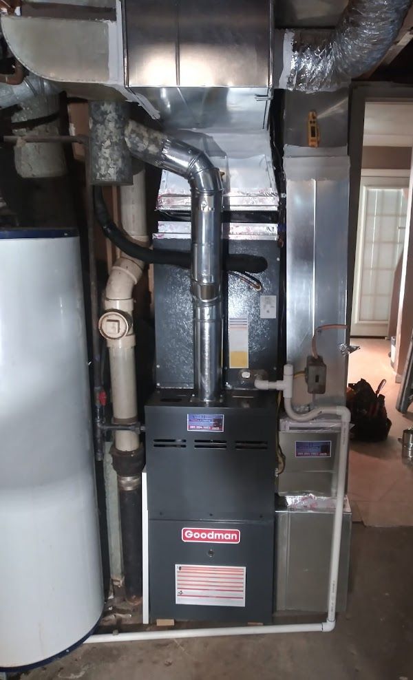 Furnace installation service with Goodman unit and custom ducting by Alex HVAC Service LLC
