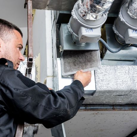 Indoor air quality service with HVAC filter replacement by Alex HVAC Service LLC