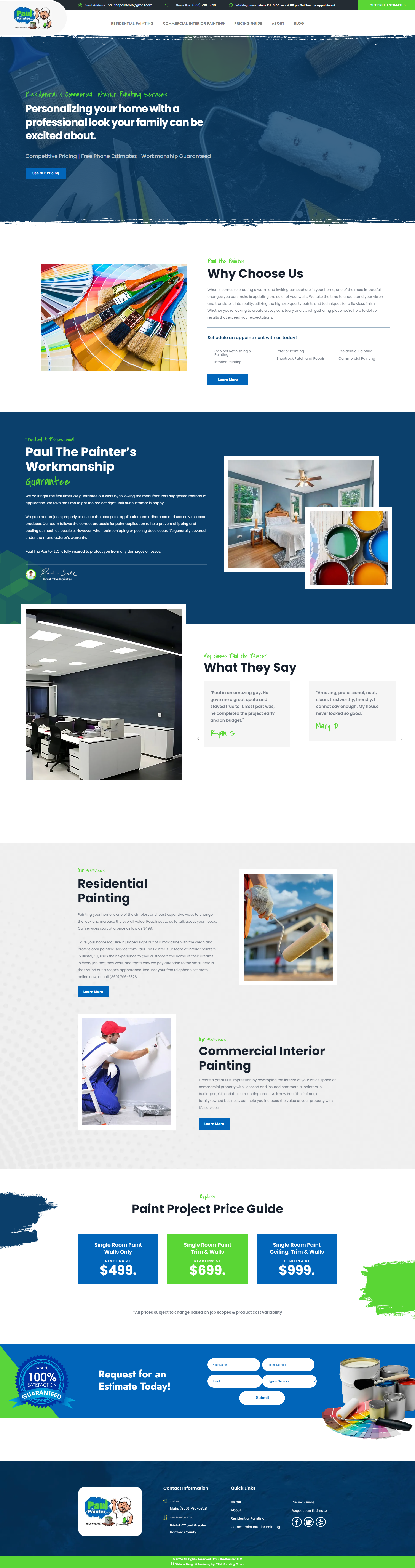 A screenshot of the homepage of a website.