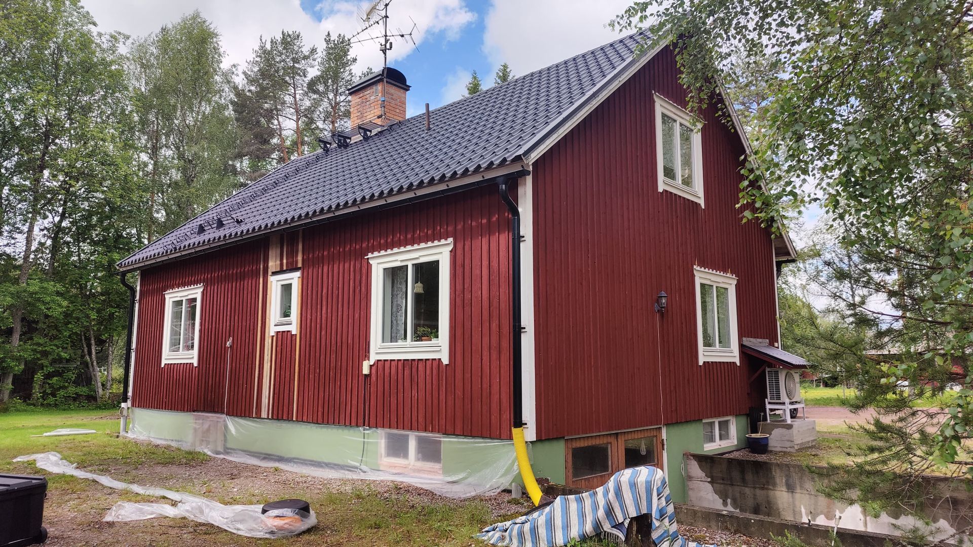 Rödfärg hus i dalarna