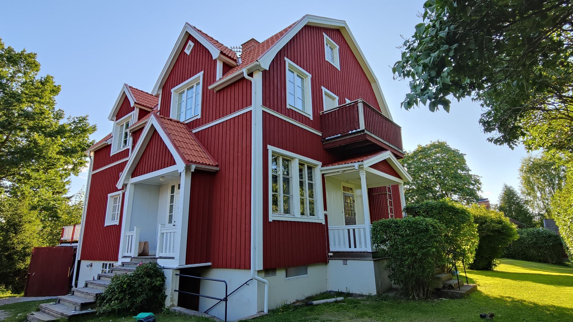 Målning av fasad